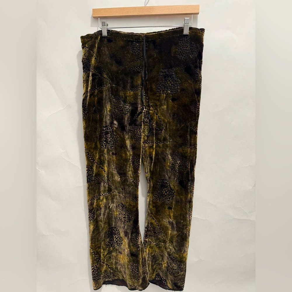 Dolce and Gabbana Wide Leg Velvet Pant NWT 38 IT
